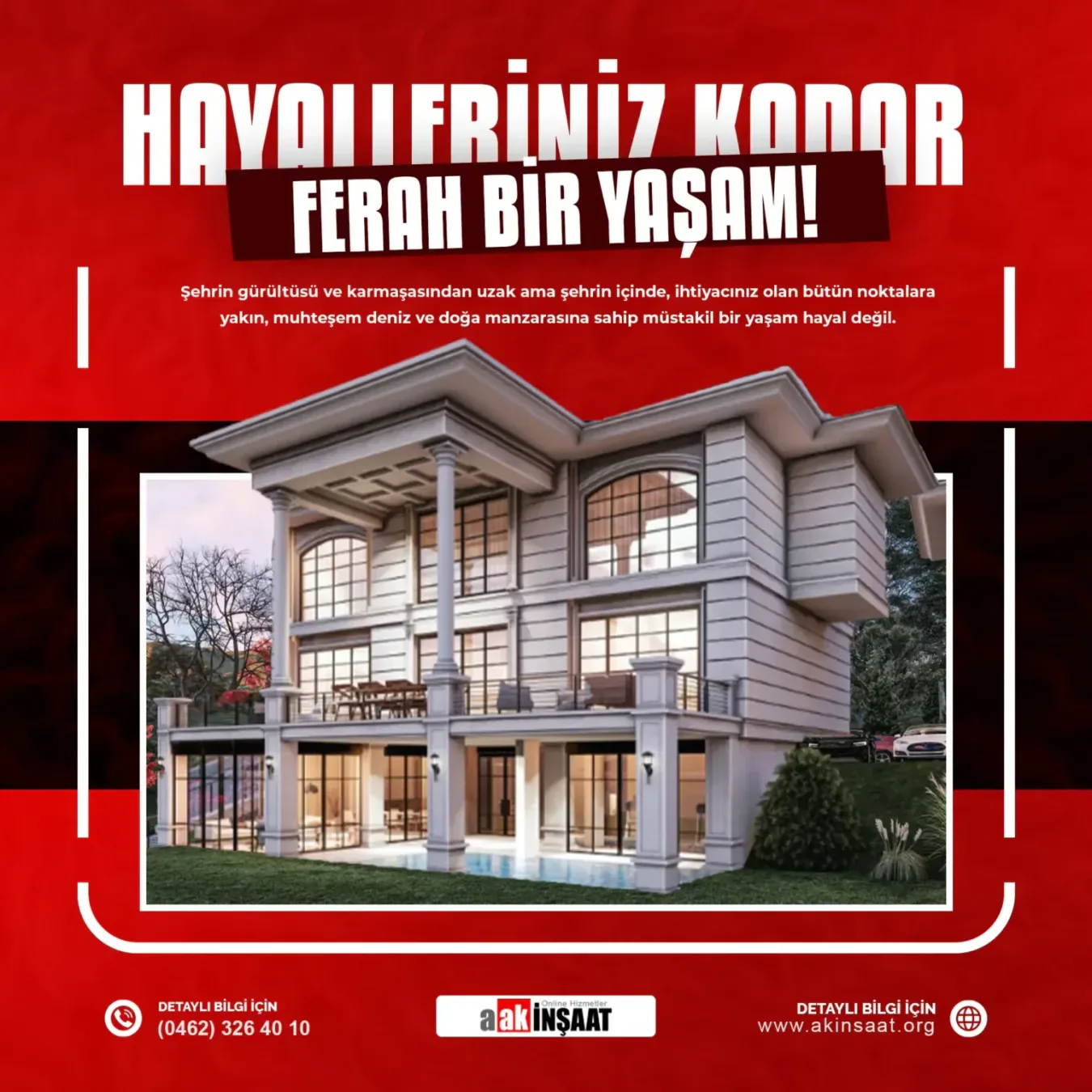 Ak İnşaat Giresun sosyal medya referansı (Post)