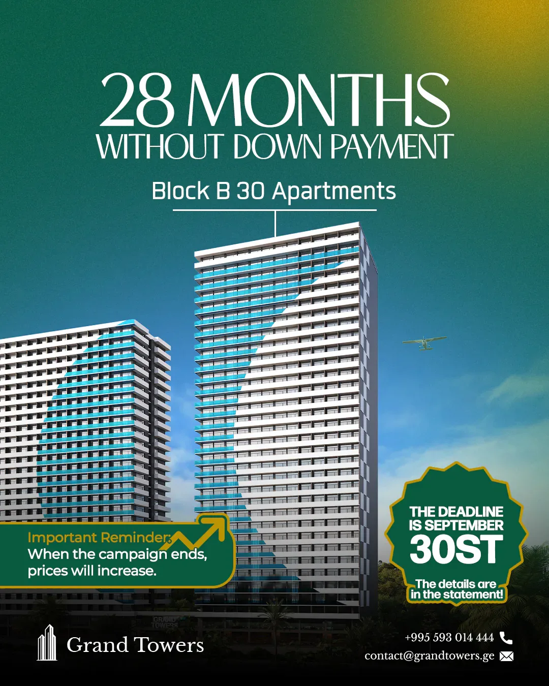 Grand Towers Batumi Gayrimenkul Satış Giresun sosyal medya referansı (Post)
