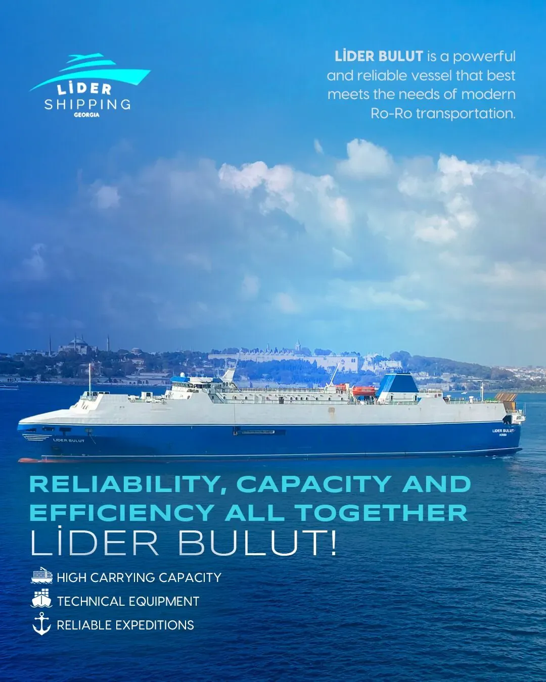 Lider Shipping Georgia Giresun sosyal medya referansı (Post)
